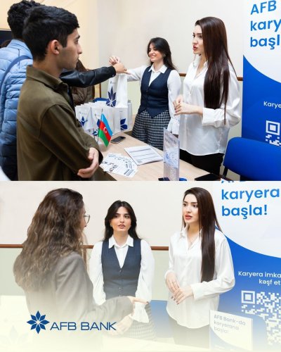 AFB Bank BDU-da keçirilən “Peşəkar gələcəyə doğru körpü” Karyera Sərgisində