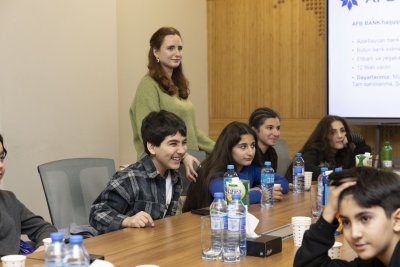 AFB Bank-da Məktəblilər üçün “Maliyyə Savadlılığı” Tədbiri keçirildi