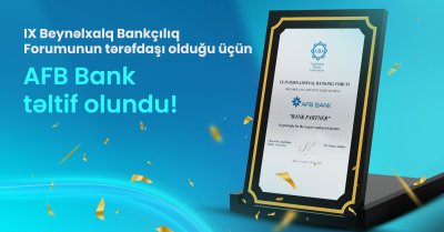 AFB Bank IX Beynəlxalq Bankçılıq Forumunda